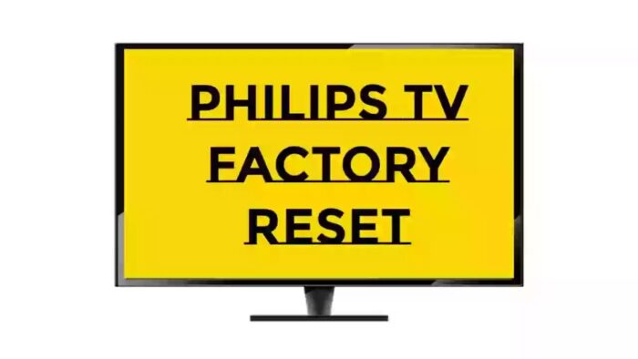 factory reset philips tv