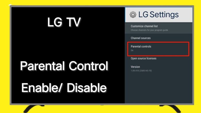 parental controls on lg smart tv